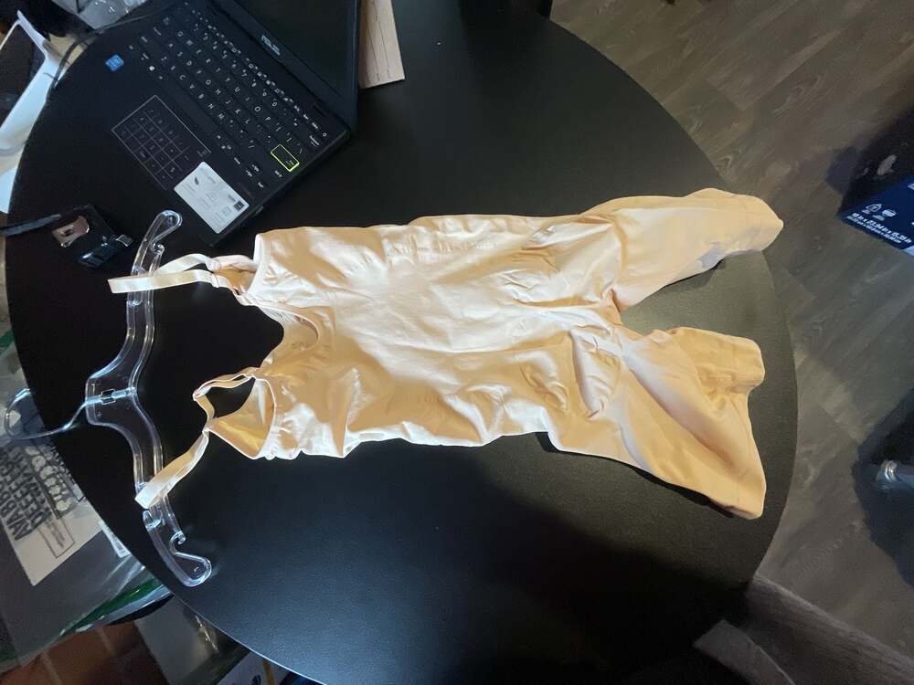 Sculpting Mid Thigh Bodysuit S/M Beige Shapewear